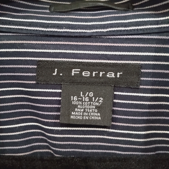 J. Ferrar Striped Button Down Shirt - Picture 5 of 6